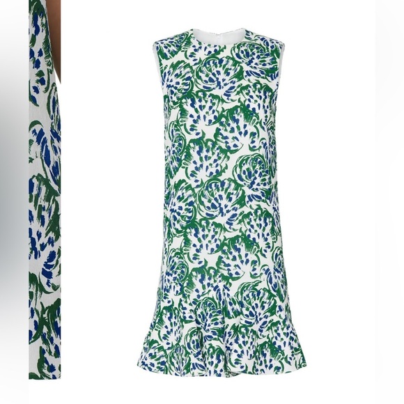 Victoria Victoria Beckham Floral Flounce Hem Mini Dress - Picture 4 of 4